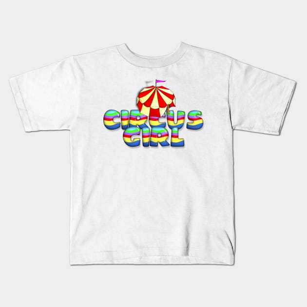 Circus Girl Kids T-Shirt by teepossible